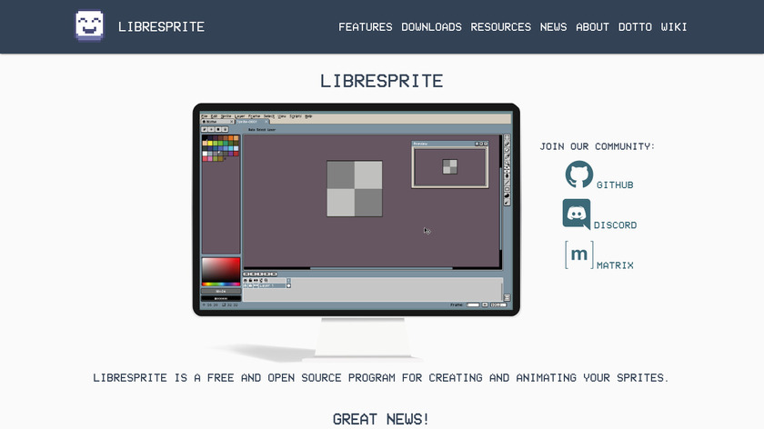 LibreSprite Landing Page