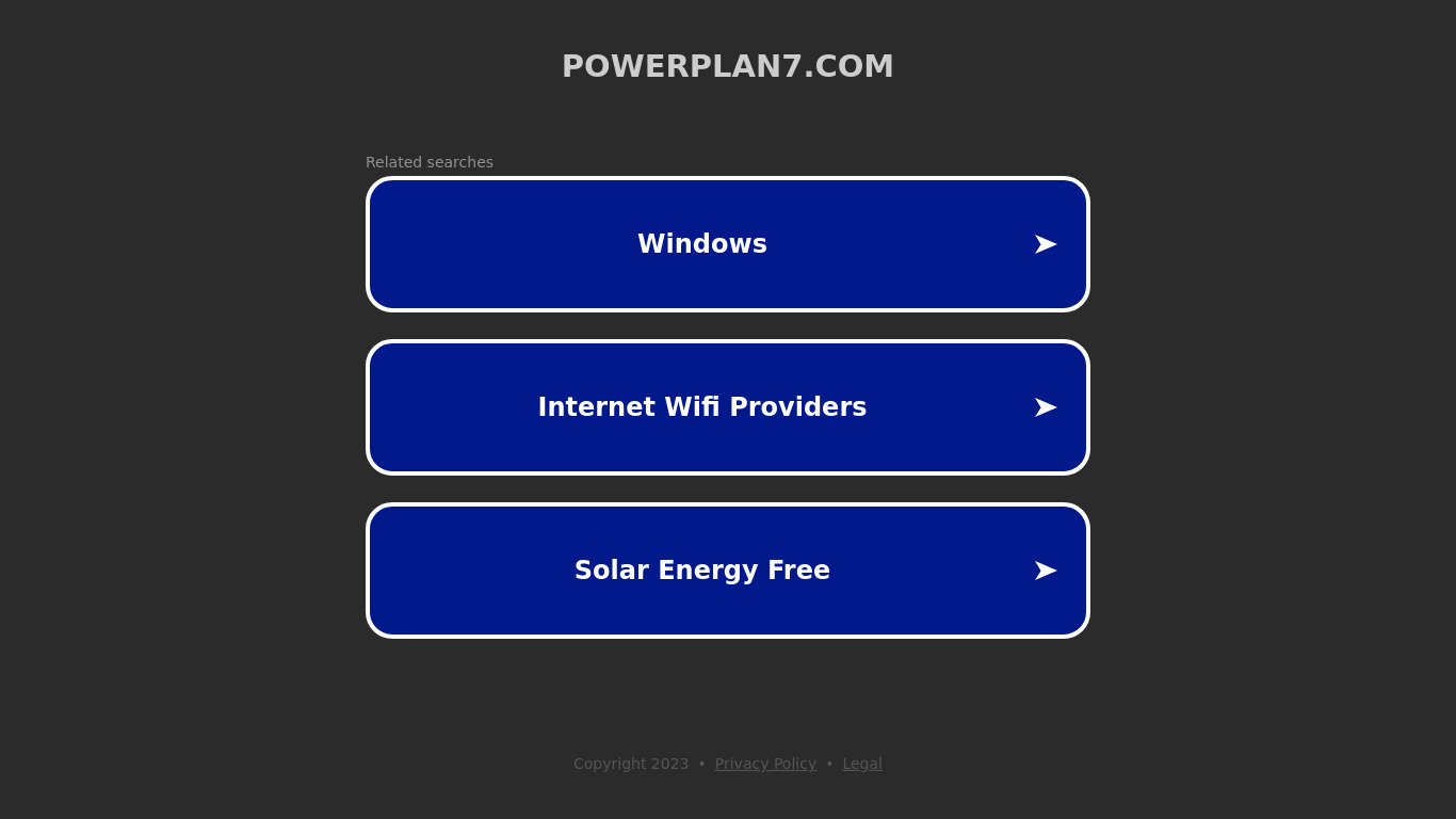 Power Plan Assistant Landing page
