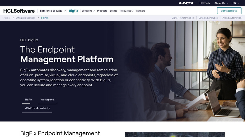 HCL BigFix Landing Page
