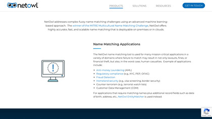 NetOwl Name Matcher image