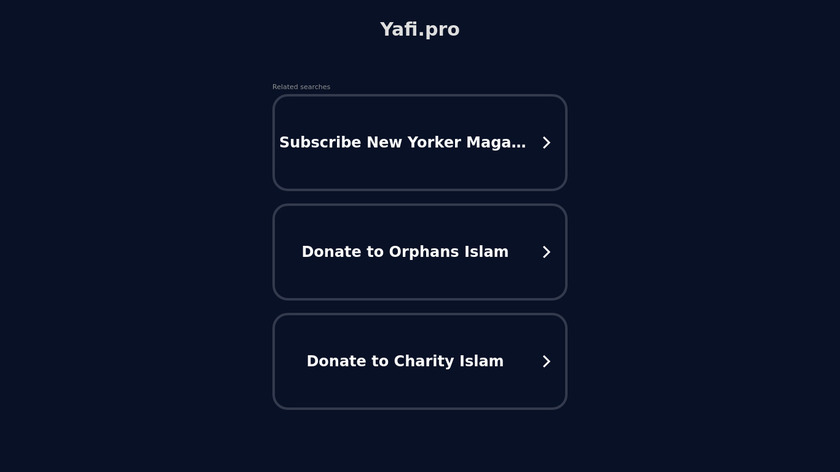 Yafi Landing Page
