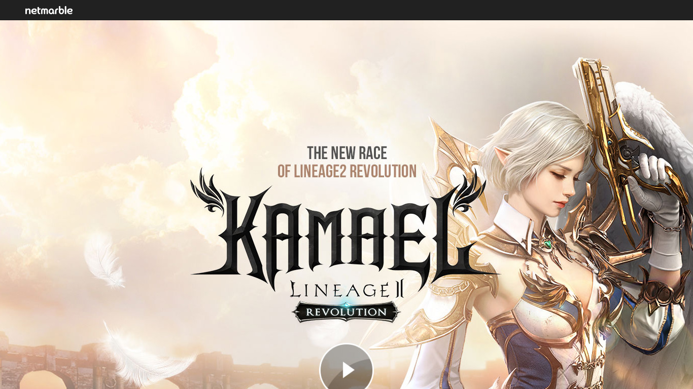 Lineage 2: Revolution Landing page