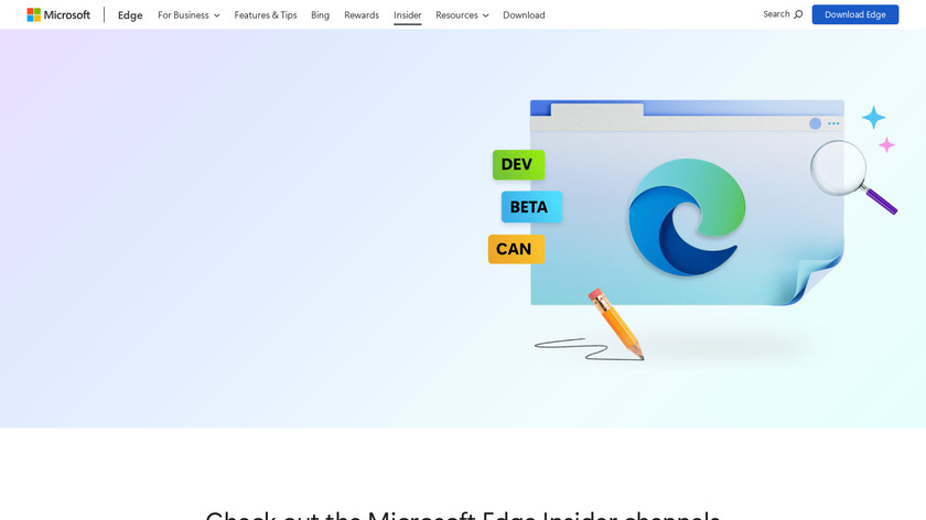 Microsoft Edge (Chromium) Landing Page