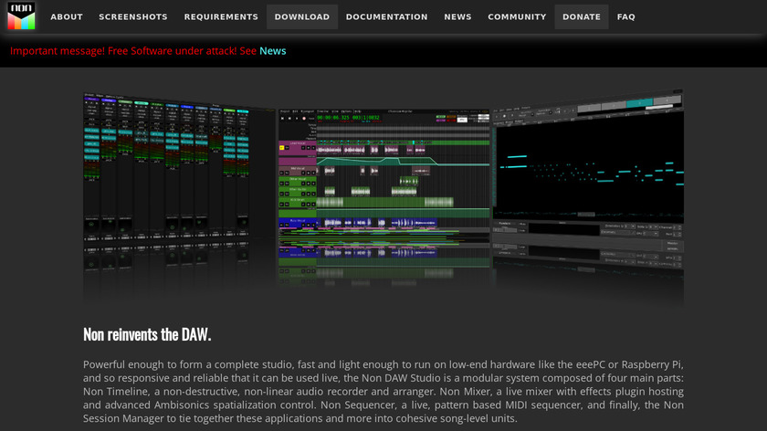 Non DAW Studio Landing Page