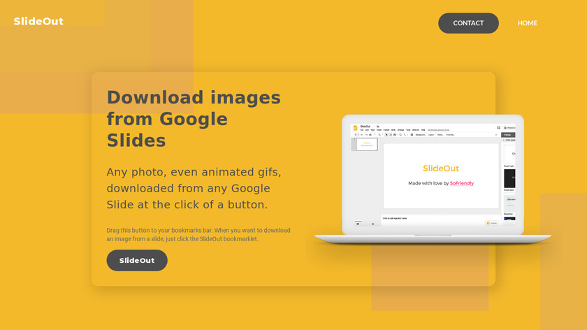 SlideOut Landing Page