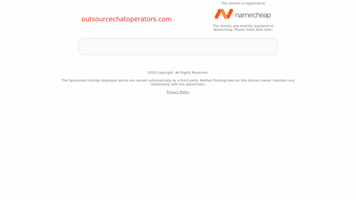 Outsource Chat Operators Landing page