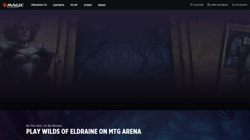 Magic: The Gathering Arena Landing Page