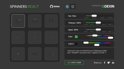 Spinners React image