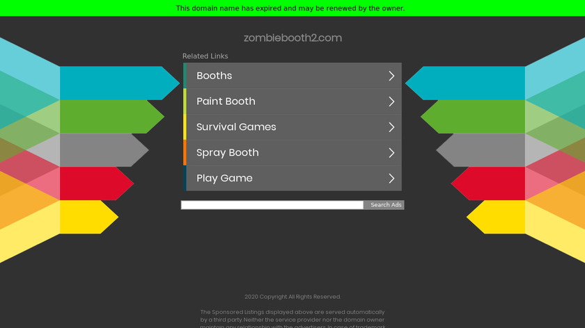 ZombieBooth Landing Page