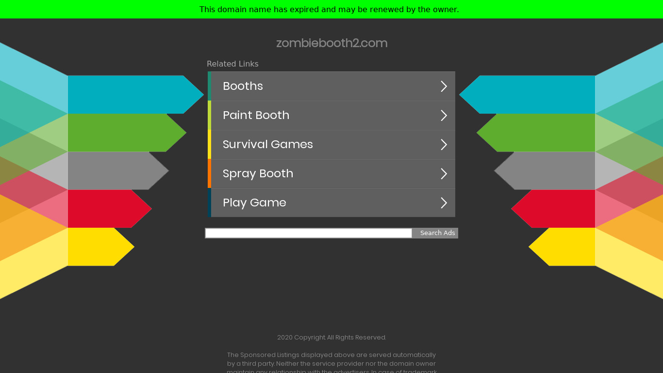 ZombieBooth Landing page