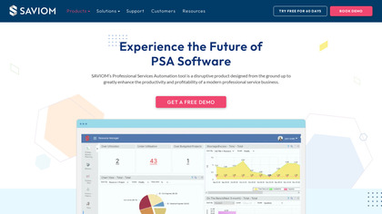 Saviom Professional Services Automation Software image