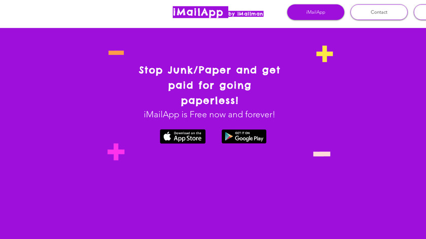 Getimailapp.com Landing Page