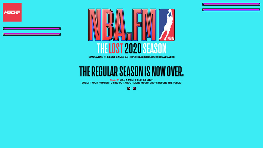 NBA.FM Landing Page