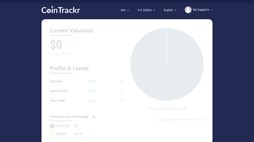CoinTrackr Landing Page