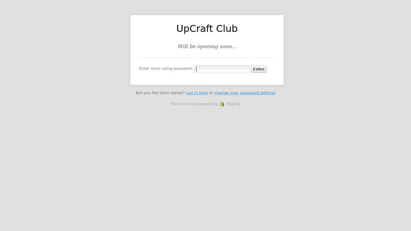 Upcraft Club Landing Page