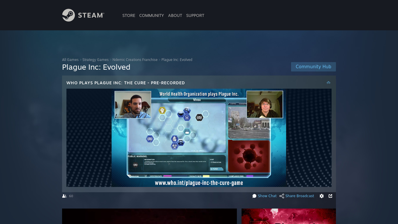 Plague Inc: Evolved Landing page