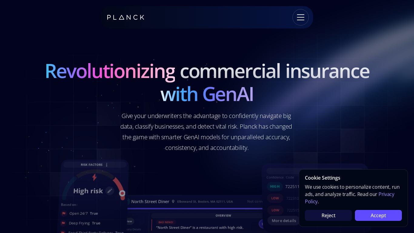 Planck Re Landing page