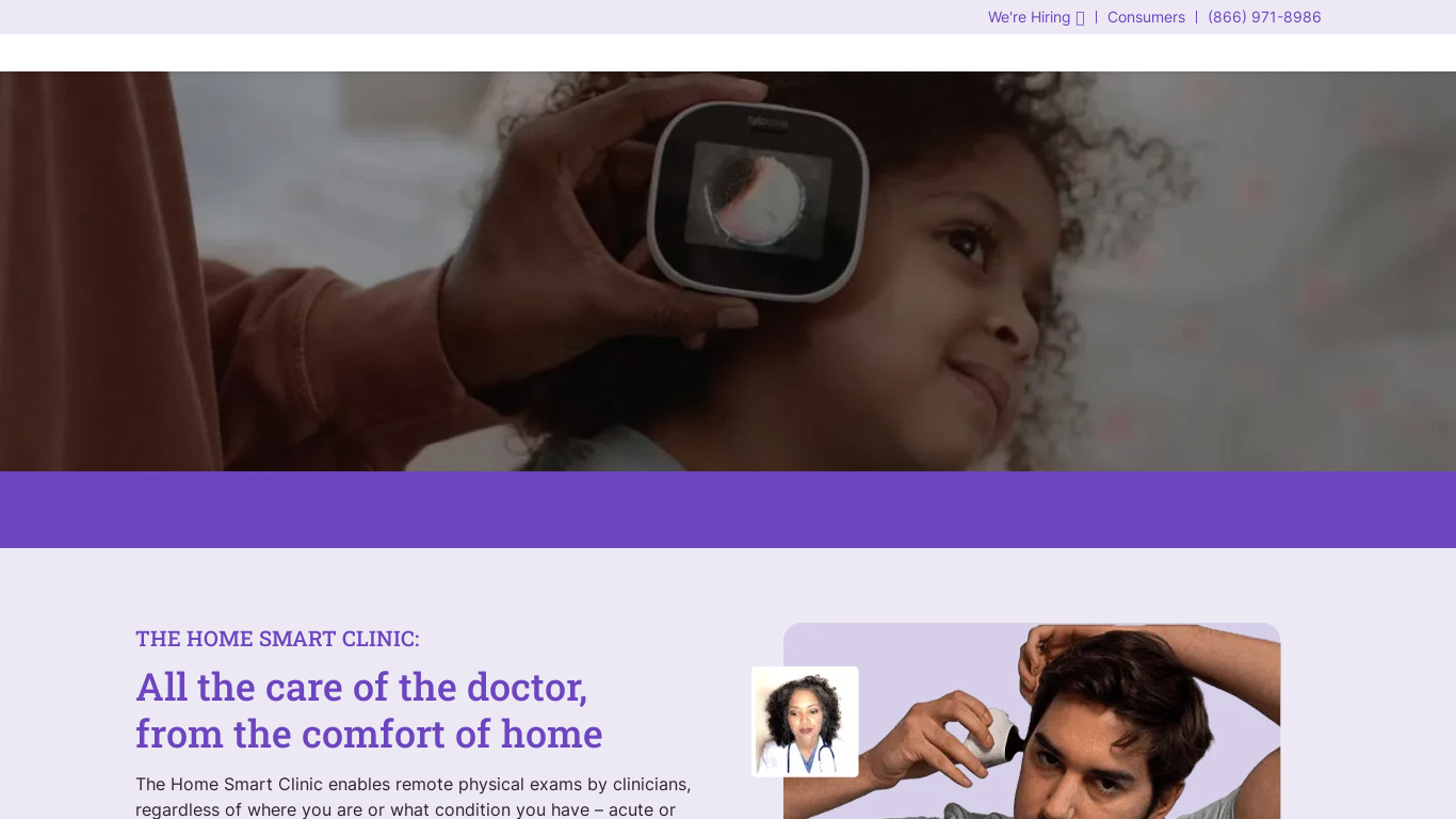 TytoCare Landing page