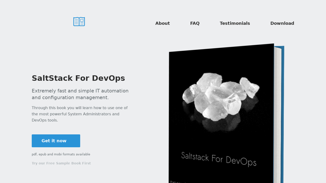 SaltStack For DevOps Landing page