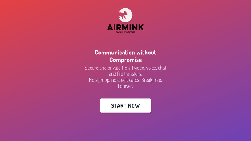 Airmink Landing Page
