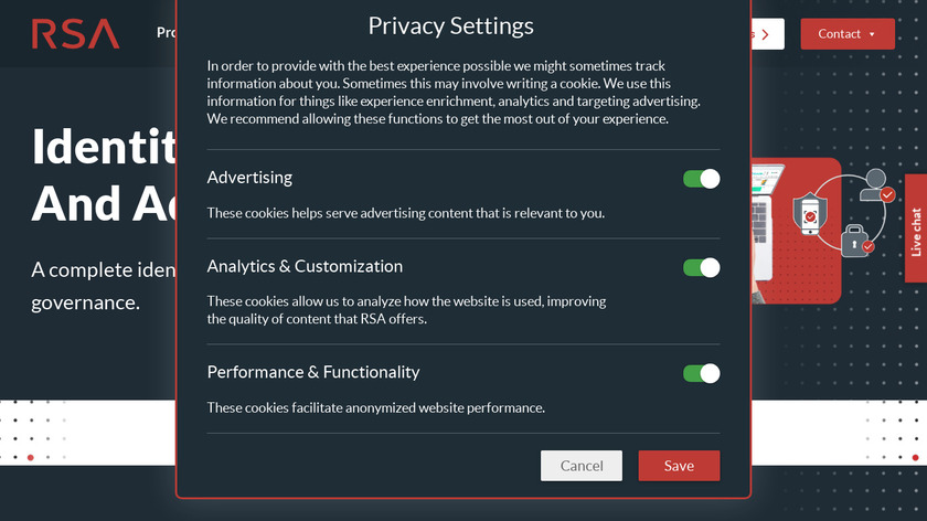 RSA Identity Governance and Lifecycle Landing Page