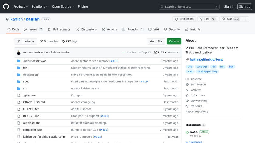 Kahlan Landing Page