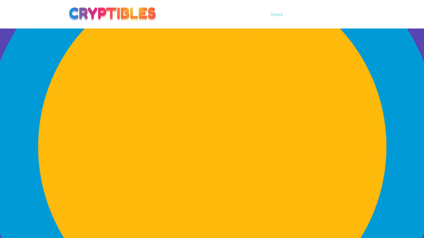 Cryptibles Landing page