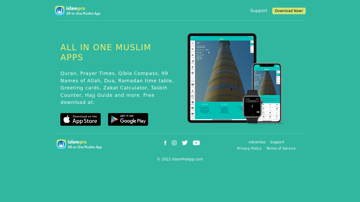 Islam Pro by Azaz Qureshi Landing page