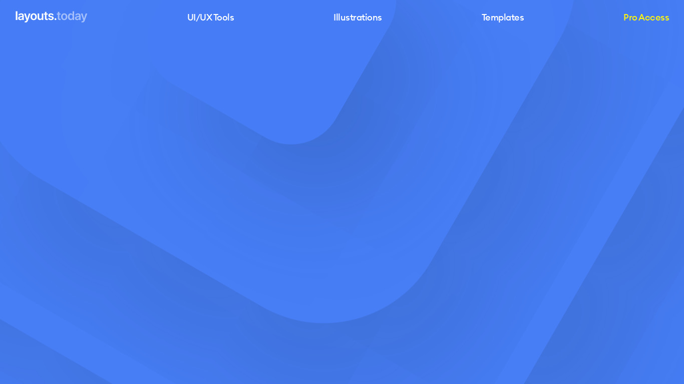 Layouts.today Landing page