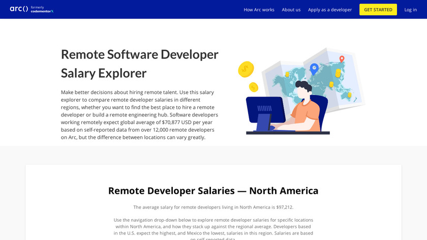 Remote Developer Salary Explorer Landing Page