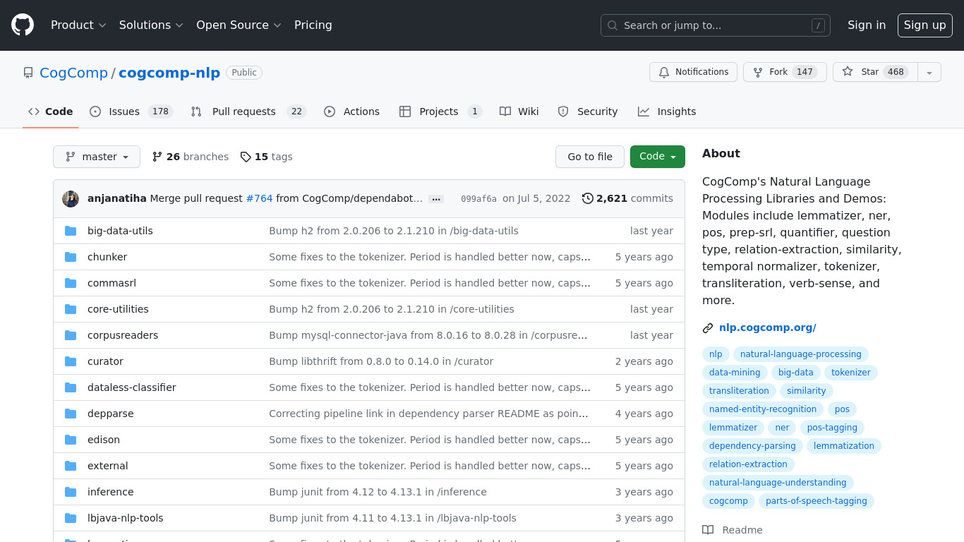 CogComp NLP Landing page