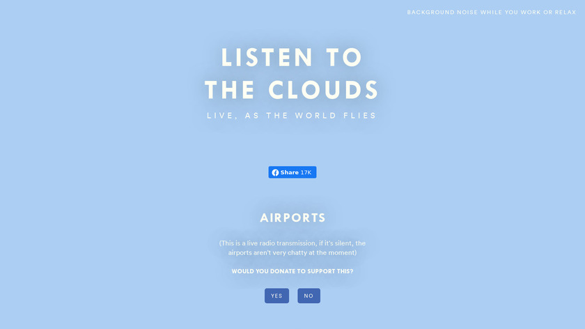 Listen To The Cloud Landing Page