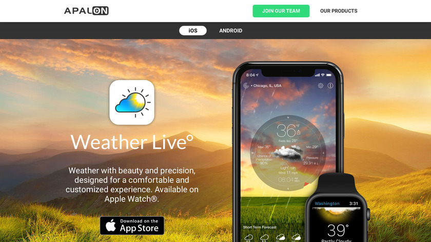 Weather Live Landing Page