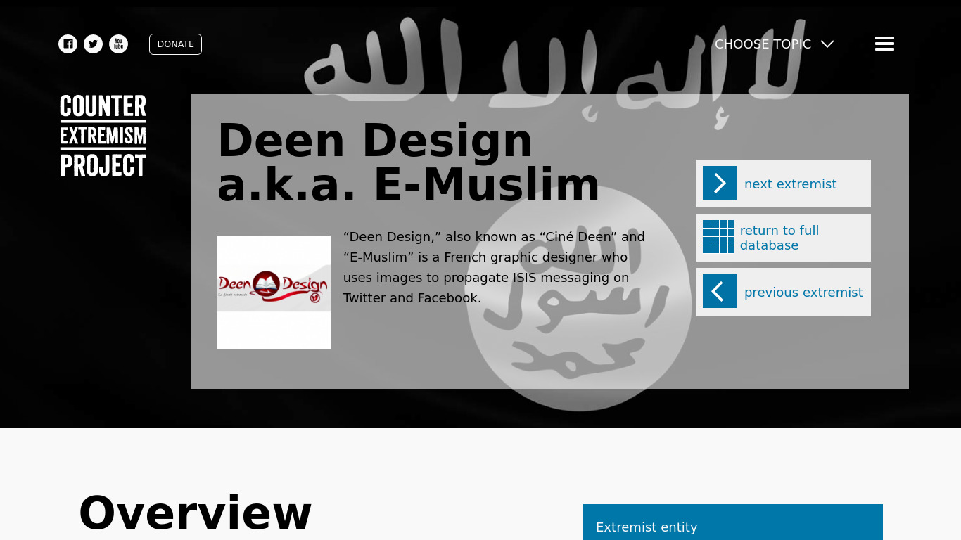 e-Muslim Landing page