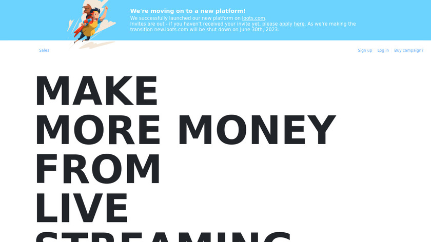 loots Landing Page