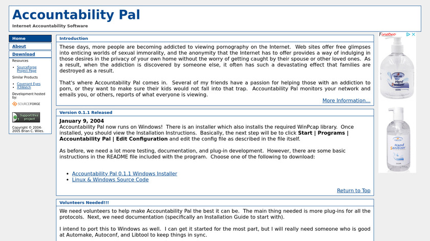 Accountability Pal Landing Page
