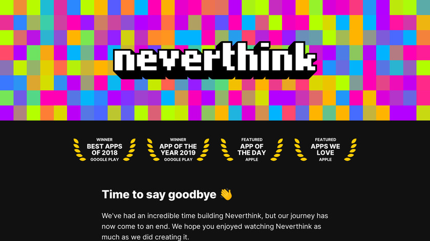 Neverthink TV Landing Page