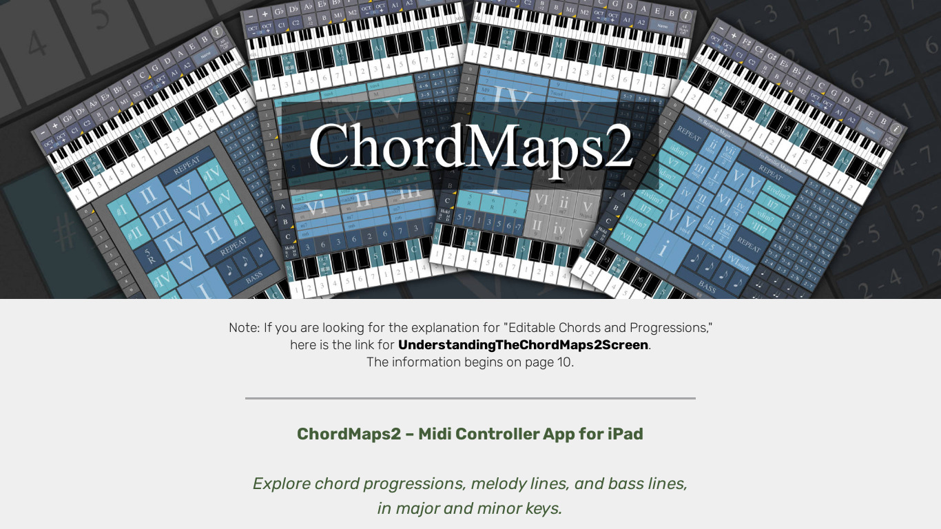 ChordMaps2 Landing page
