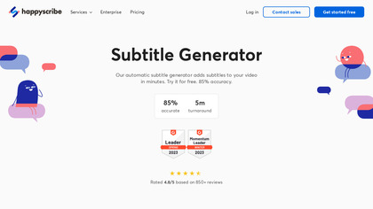 HappyScribe Subtitle Generator image