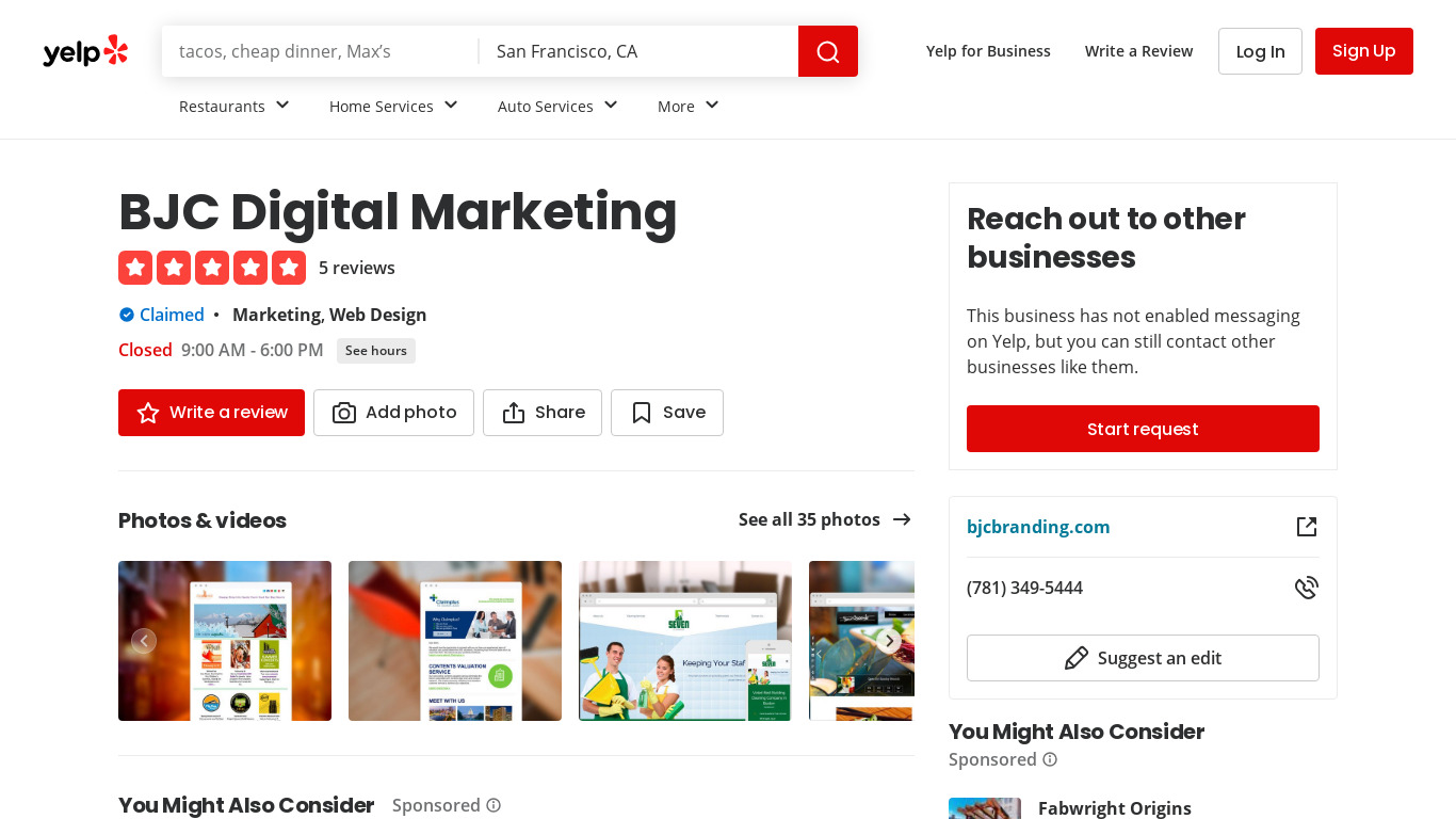 Bryan Caplan Digital Marketing Landing page