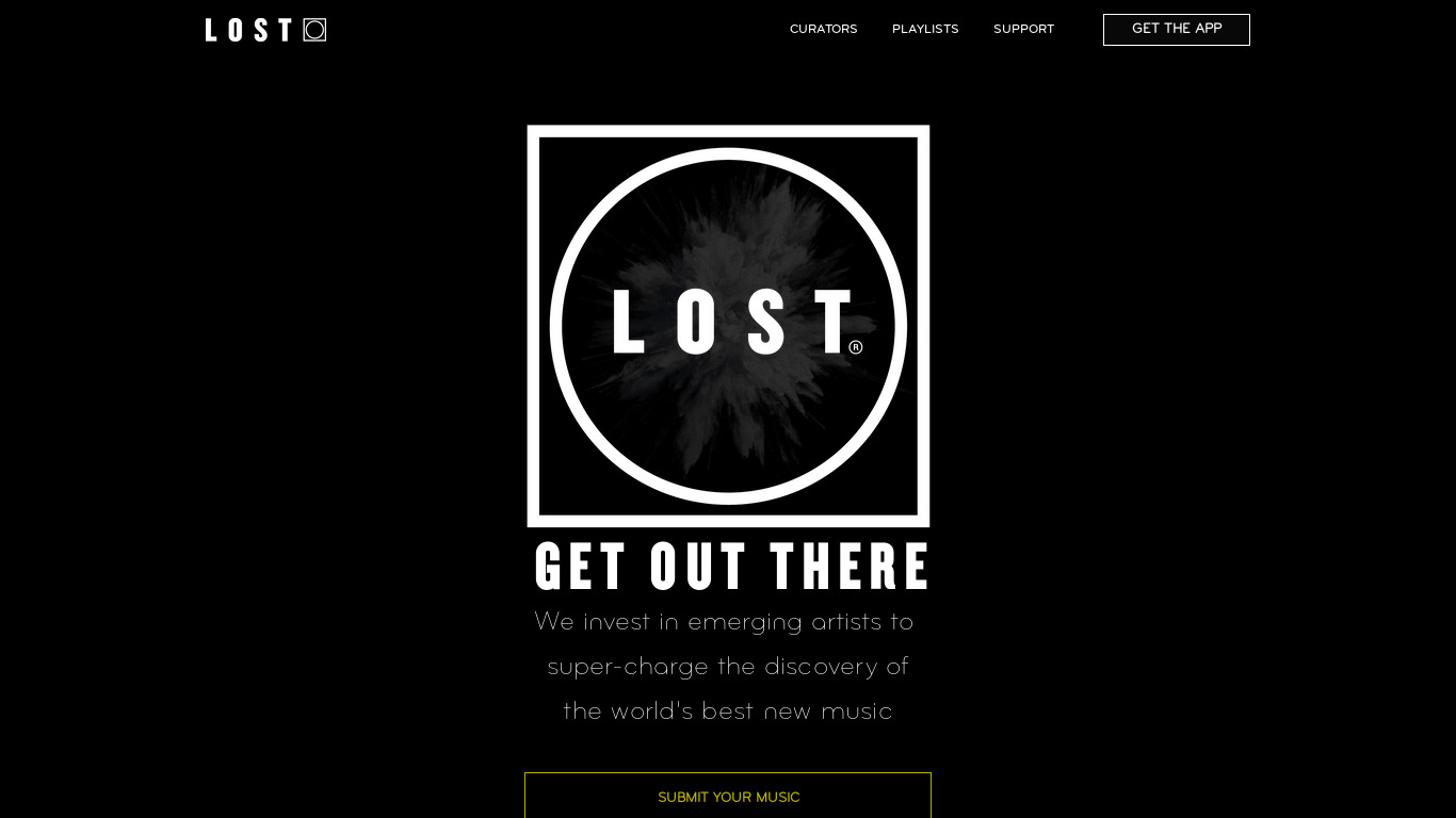Lost.am Landing page