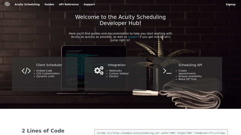 Scheduler API Landing Page