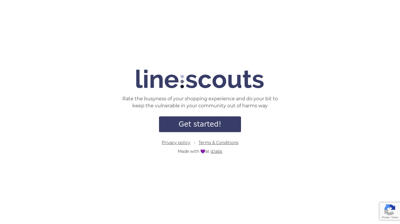 LineScouts Landing page