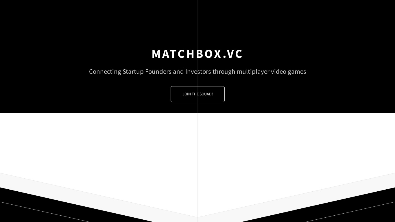 Matchbox.VC Landing page