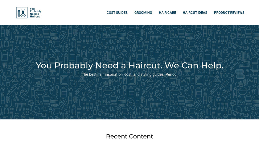 You Probably Need a Haircut Landing Page