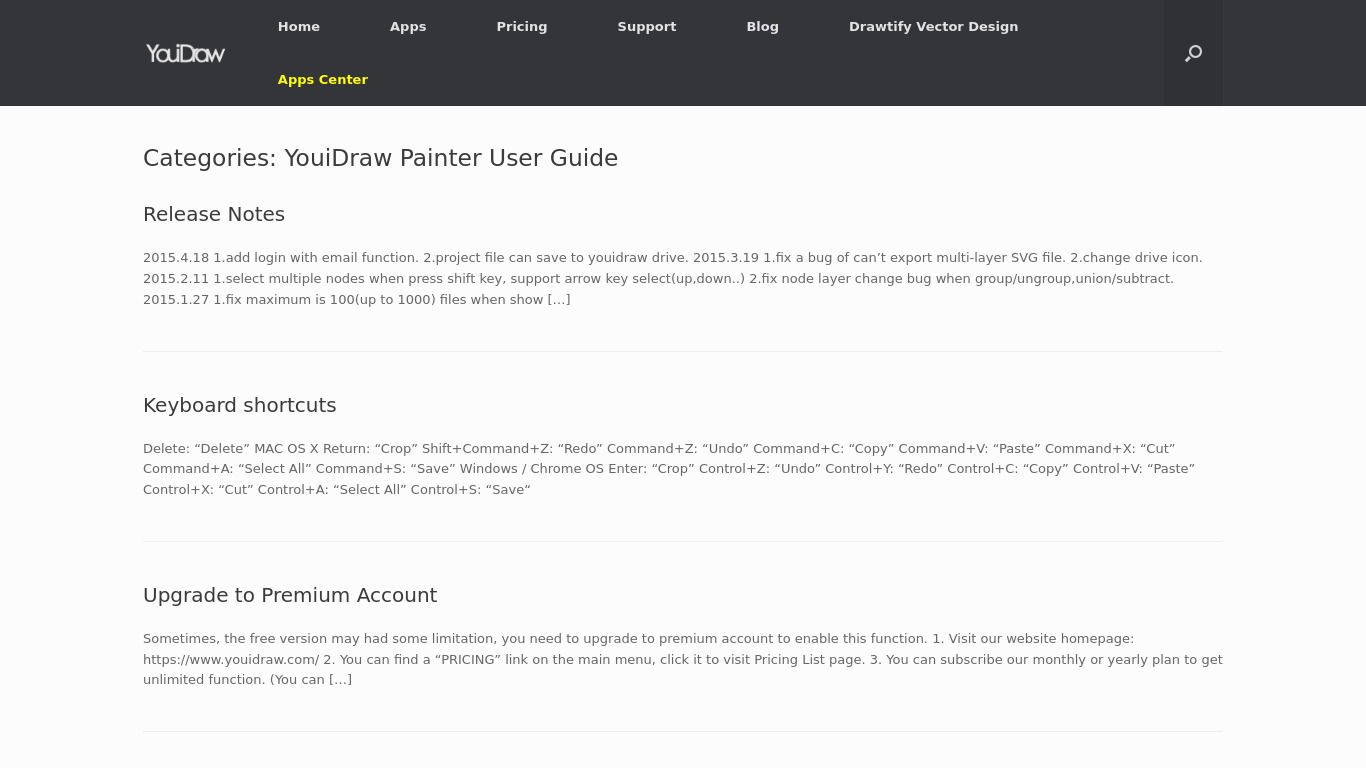 YouiDraw Painter Landing page