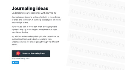 COVID-19 Journal Idea Generator image