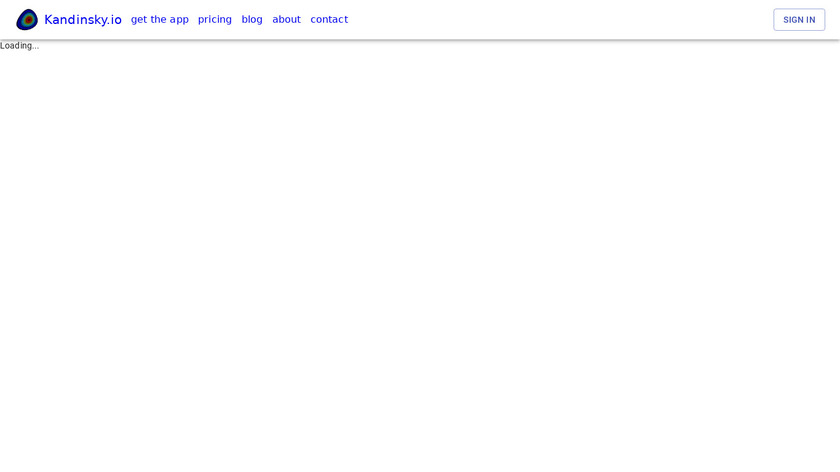 Kandinsky.io Landing Page