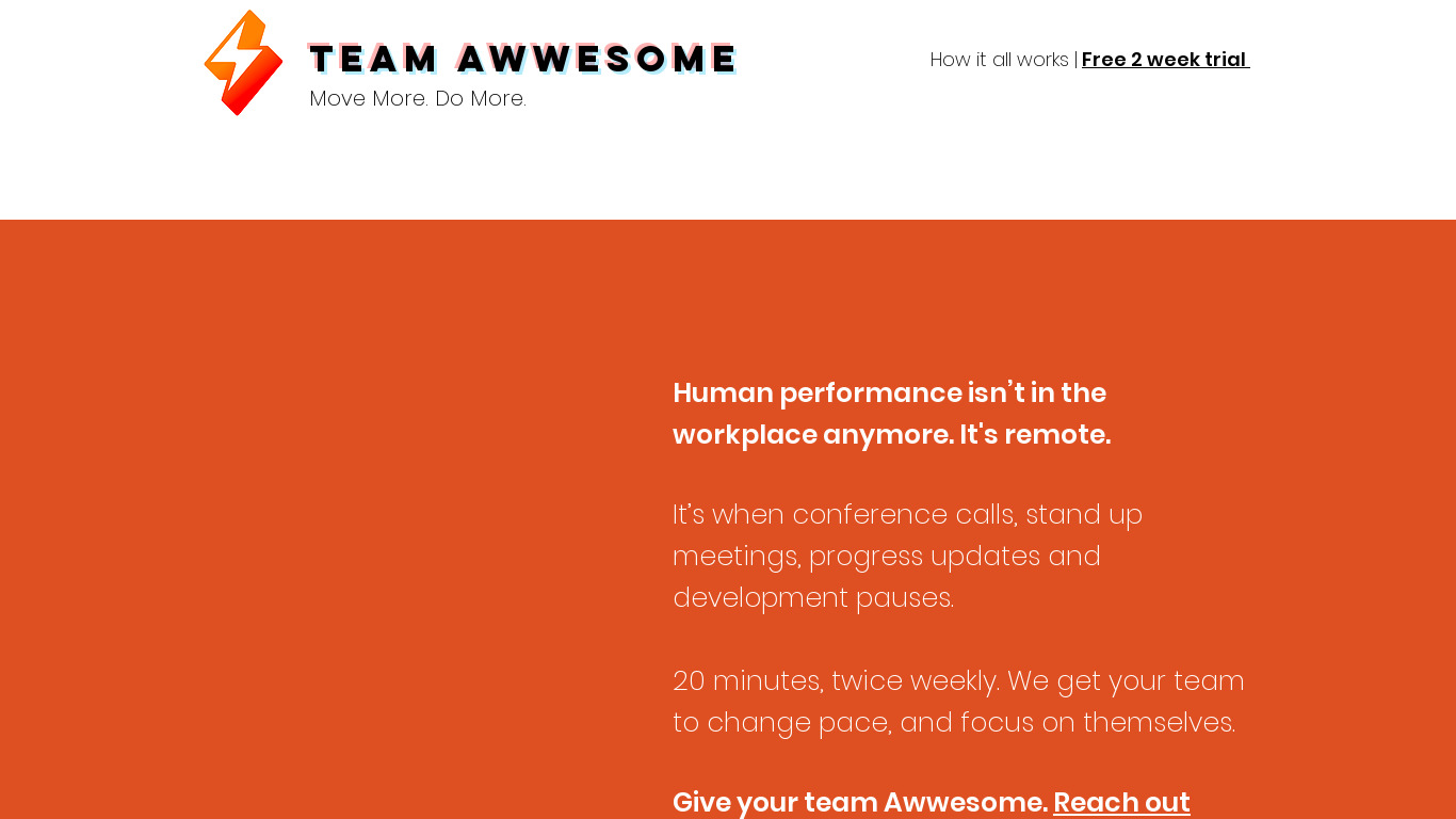 Awwesome Landing page