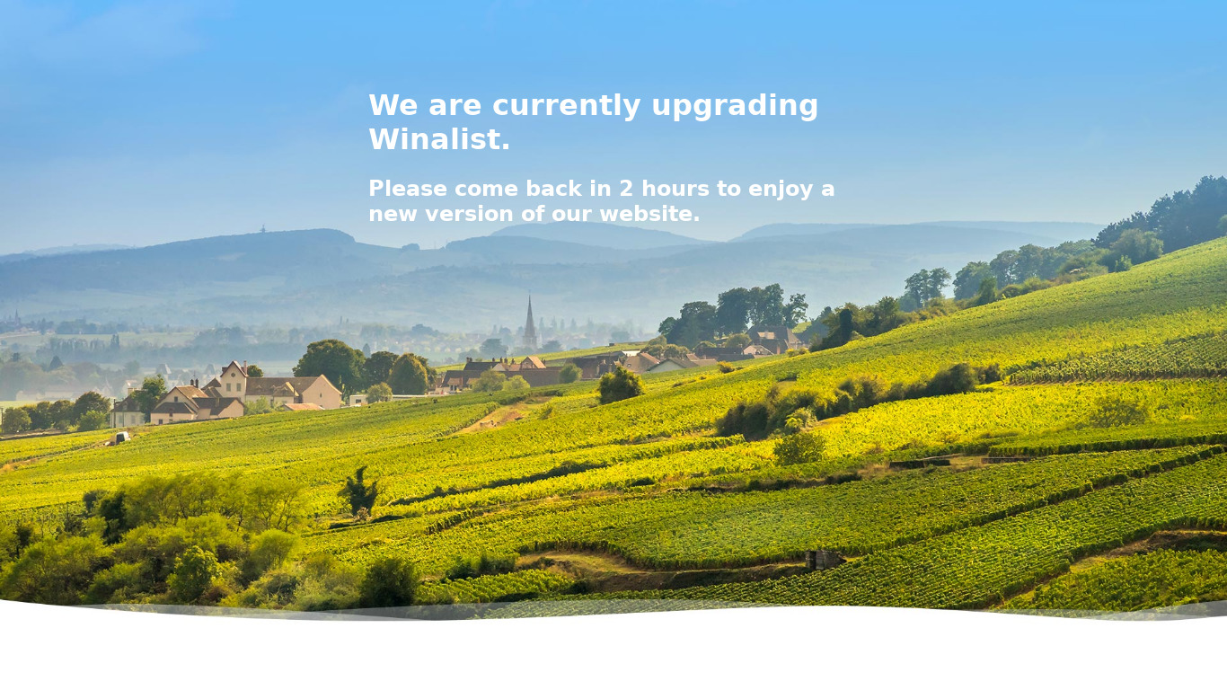 Winalist Landing page